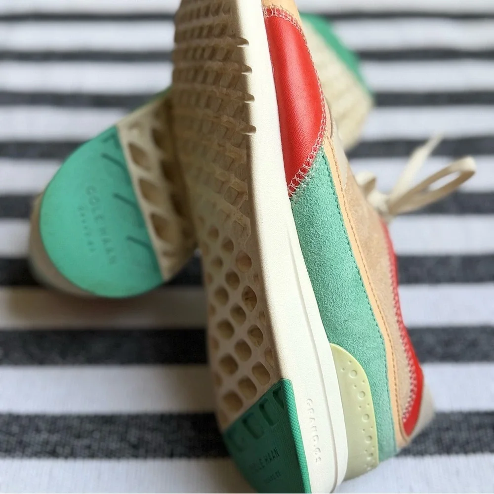 Cole Haan Cream, Coral & Peach Women’s Sneakers